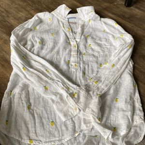 Lemon half button up shirt